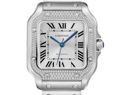Cartier Santos W4SA0005 (2025) - Zilver wijzerplaat 35mm Staal