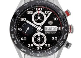TAG Heuer Carrera Calibre 16 CBN2A1AA.BA0643 (2025) - Zwart wijzerplaat 44mm Staal