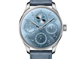 IWC Portuguese Perpetual Calendar IW503703 (2025) - Blue dial 44 mm White Gold case