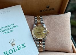 Rolex Datejust 31 68273 (1989) - Champagne wijzerplaat 31mm Goud/Staal