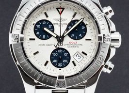 Breitling Colt Chronograph A73380 (2008) - Silver dial 41 mm Steel case