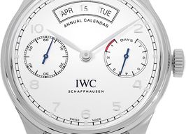 IWC Portuguese Annual Calendar IW503501 (2021) - Silver dial 44 mm Steel case