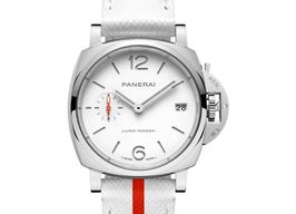 Panerai Luminor Due Luna PAM01378 (2025) - Wit wijzerplaat 38mm Staal