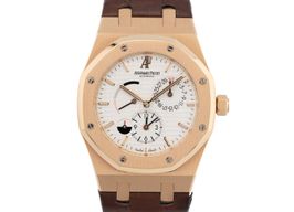 Audemars Piguet Royal Oak Dual Time 26120OR.OO.D088CR.01 (2007) - Silver dial 39 mm Rose Gold case