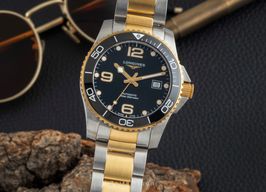 Longines HydroConquest L3.781.3.56.7 (Onbekend (willekeurig serienummer)) - Zwart wijzerplaat 41mm Staal