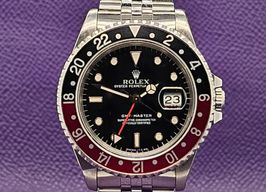 Rolex GMT-Master II 16710 (1991) - Zwart wijzerplaat 40mm Staal