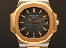 Patek Philippe Nautilus 3800/001 (1989) - Blauw wijzerplaat 38mm Goud/Staal