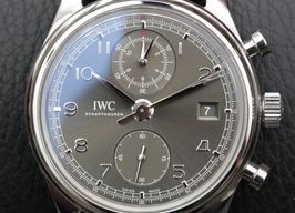 IWC Portuguese Chronograph IW390404 (2014) - Grijs wijzerplaat 42mm Staal