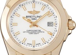 Breitling Galactic 32 H7133012.A802.116X (2022) - Wit wijzerplaat 32mm Roségoud
