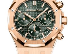 Audemars Piguet Royal Oak Chronograph 26240OR.OO.1320OR.04 (2025) - Green dial 41 mm Rose Gold case