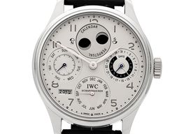 IWC Portuguese Perpetual Calendar IW502111 (2003) - Silver dial Platinum case