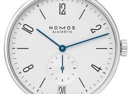NOMOS Tangente 38 Datum 130 (2026) - Wit wijzerplaat 38mm Staal
