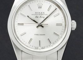 Rolex Air-King 14000 (2000) - Zilver wijzerplaat 34mm Staal