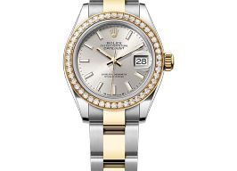 Rolex Lady-Datejust 279383RBR (2025) - Zilver wijzerplaat 28mm Goud/Staal