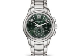 Patek Philippe Annual Calendar Chronograph 5905/1A-001 (2025) - Green dial 42 mm Steel case