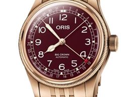 Oris Big Crown Pointer Date 01 754 7741 3168-07 8 20 01 (2026) - Rood wijzerplaat 40mm Brons