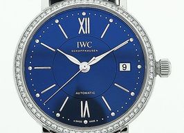 IWC Portofino Automatic IW458111 (2024) - Blauw wijzerplaat 37mm Staal