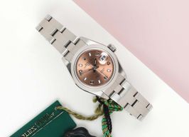 Rolex Oyster Perpetual Lady Date 79160 (2000) - Roze wijzerplaat 26mm Staal