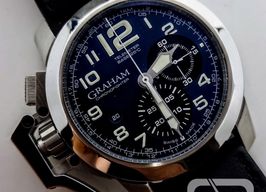 Graham Chronofighter R.A.C. 2CCAS.U01A (2024) - Zwart wijzerplaat 48mm Staal