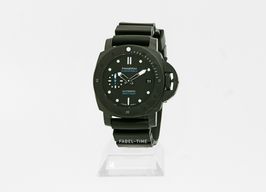 Panerai Luminor Submersible PAM01231 (2024) - Zwart wijzerplaat 42mm Carbon