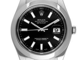 Rolex Datejust II 116300 (2015) - Black dial 41 mm Steel case