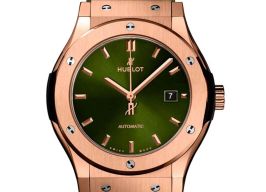 Hublot Classic Fusion 542.OX.8980.RX (2024) - Groen wijzerplaat 42mm Roségoud