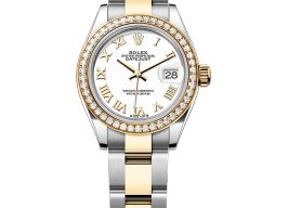 Rolex Lady-Datejust 279383RBR (2025) - White dial 28 mm Gold/Steel case
