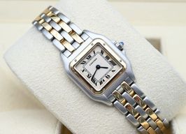 Cartier Panthère 66921 (2000) - Wit wijzerplaat 22mm Goud/Staal