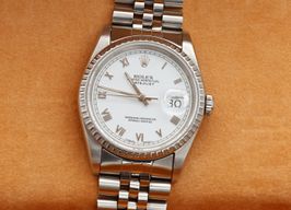 Rolex Datejust 36 16220 (Unknown (random serial)) - White dial 36 mm Steel case