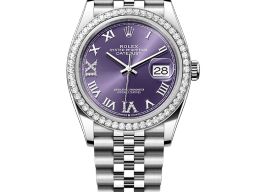 Rolex Datejust 36 126284RBR (2025) - Paars wijzerplaat 36mm Staal