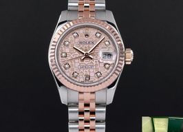 Rolex Lady-Datejust 179171 (2008) - Roze wijzerplaat 26mm Goud/Staal