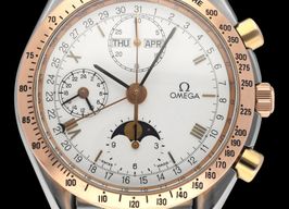 Omega Speedmaster Reduced 3336.20 (1994) - White dial 39 mm Gold/Steel case