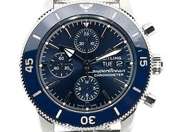 Breitling Superocean Heritage II Chronograph A13313161C1A1 (2021) - Blue dial 44 mm Steel case