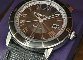 Cartier Ronde Croisière de Cartier WSRN0003 (2018) - Grijs wijzerplaat 42mm Staal