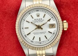 Rolex Lady-Datejust 69173 (1990) - White dial 26 mm Gold/Steel case