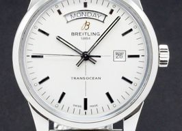 Breitling Transocean Day & Date A45310 (2016) - Zilver wijzerplaat 43mm Staal