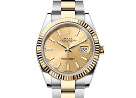 Rolex Datejust 41 126333 (2025) - Champagne wijzerplaat 41mm Goud/Staal