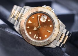 Rolex GMT-Master II 16713 (1992) - Bruin wijzerplaat 40mm Goud/Staal