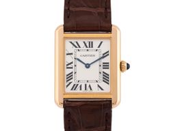 Cartier Tank Solo W5200024 (2013) - Zilver wijzerplaat 31mm Roségoud
