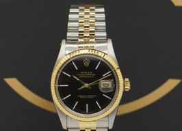 Rolex Datejust 36 16013 (1982) - Zwart wijzerplaat 36mm Goud/Staal