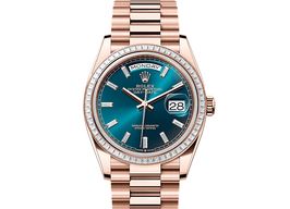 Rolex Day-Date 36 128395TBR (2025) - Blue dial 36 mm Rose Gold case