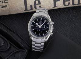 Omega Speedmaster Broad Arrow 3551.50.00 (Onbekend (willekeurig serienummer)) - Zwart wijzerplaat 42mm Staal