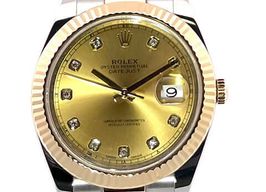 Rolex Datejust 41 126333 (2018) - Champagne wijzerplaat 41mm Goud/Staal