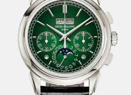 Patek Philippe Perpetual Calendar Chronograph 5270P-014 (2024) - Green dial 41 mm Platinum case