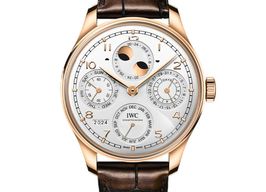 IWC Portuguese Perpetual Calendar IW503701 (2024) - Zilver wijzerplaat 44mm Roségoud