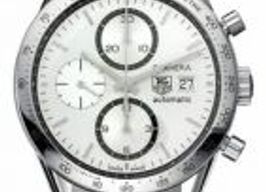 TAG Heuer Carrera Calibre 16 CV2017-2 (Onbekend (willekeurig serienummer)) - Zilver wijzerplaat 41mm Staal