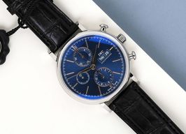 IWC Portofino Chronograph IW391036 (2023) - Zilver wijzerplaat 42mm Staal