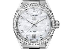 TAG Heuer Carrera Lady WBN2414.BA0621 (2024) - Wit wijzerplaat 29mm Staal