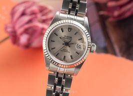 Tudor Prince Date 92414 (Onbekend (willekeurig serienummer)) - Zilver wijzerplaat 25mm Goud/Staal