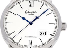 Glashütte Original Senator Excellence 1-36-03-01-02-61 (2022) - Zilver wijzerplaat 40mm Staal